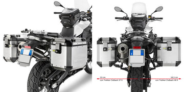 BMW F 700 GS [GIVI] - Stahlrohr-Seitenkofferträger für Trekker Outback MONOKEY® CAM-SIDE Koffer Durchmesser 18 mm