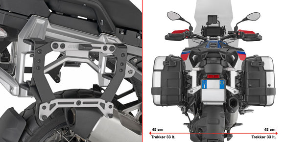 Bmw R 1300 Gs Adventure [2025] - 黑色喷漆钢制成的适配器
