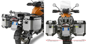 BMW R 1200 GS Adventure [GIVI] - Stahlrohr-Seitenkofferträger für Trekker Outback MONOKEY® CAM-SIDE Koffer Durchmesser