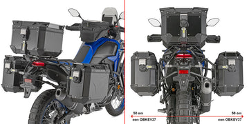 Yamaha Ténéré 700 World Raid [GIVI] - Stahlrohr-Seitenkofferträger PL ONE-FIT für die Trekker Outback MONOKEY®