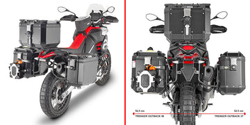 Aprilia Tuareg 660 [GIVI] - Stahlrohr-Seitenkofferträger PL ONE-FIT für die Trekker Outback MONOKEY®