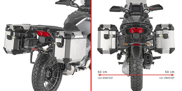 Moto Guzzi Stelvio 1000 [GIVI] - Stahlrohr-Seitenkofferträger PL ONE-FIT für die Trekker Outback MONOKEY®