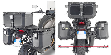 Harley Davidson Pan America 1250 [GIVI] - Stahlrohr-Seitenkofferträger PL ONE-FIT für die Trekker Outback MONOKEY®