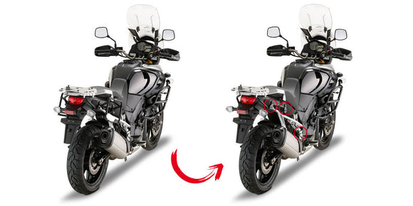 Suzuki Dl 1000 V Strom [2017-2019] - Afneembare zijkofferdrager voor Monokey
