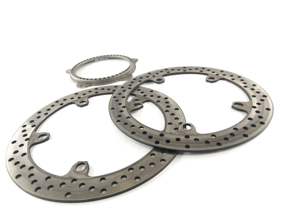 BMW F 800 S [2007] - Disques de frein avant 4,40 x 320 mm avec jeu de bagues ABS