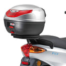 Piaggio Fly 50-100-125-150 [GIVI] - Topcase-bærer til MONOLOCK®-etuier brug den, der følger med etuiet