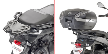 BMW C 400 X [GIVI] - Topcase Träger für MONOKEY® oder MONOLOCK® Koffer zu montieren mit der MONOKEY® Platte M5