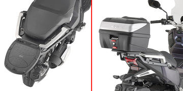 SYM ADX 125 [GIVI] - Bagażnik topcase do kufrów MONOLOCK®, użyj dołączonej płytki MONOLOCK®