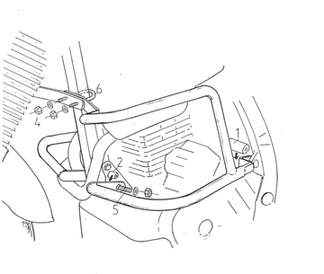 ホンダNX 650ドミネーター[1988-1994]  - モーター保護バー