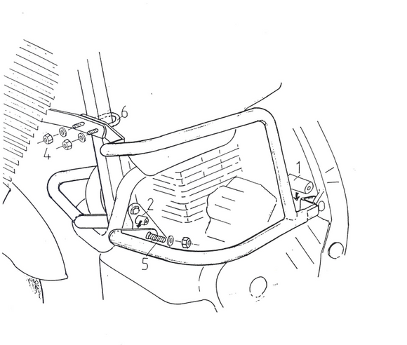 ホンダNX 650ドミネーター[1988-1994]  - モーター保護バー