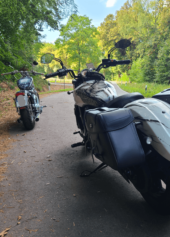 Moto soma [Hepco & Becker] - ādas somu komplekts Rugged 21 L - melna - C-Bow
