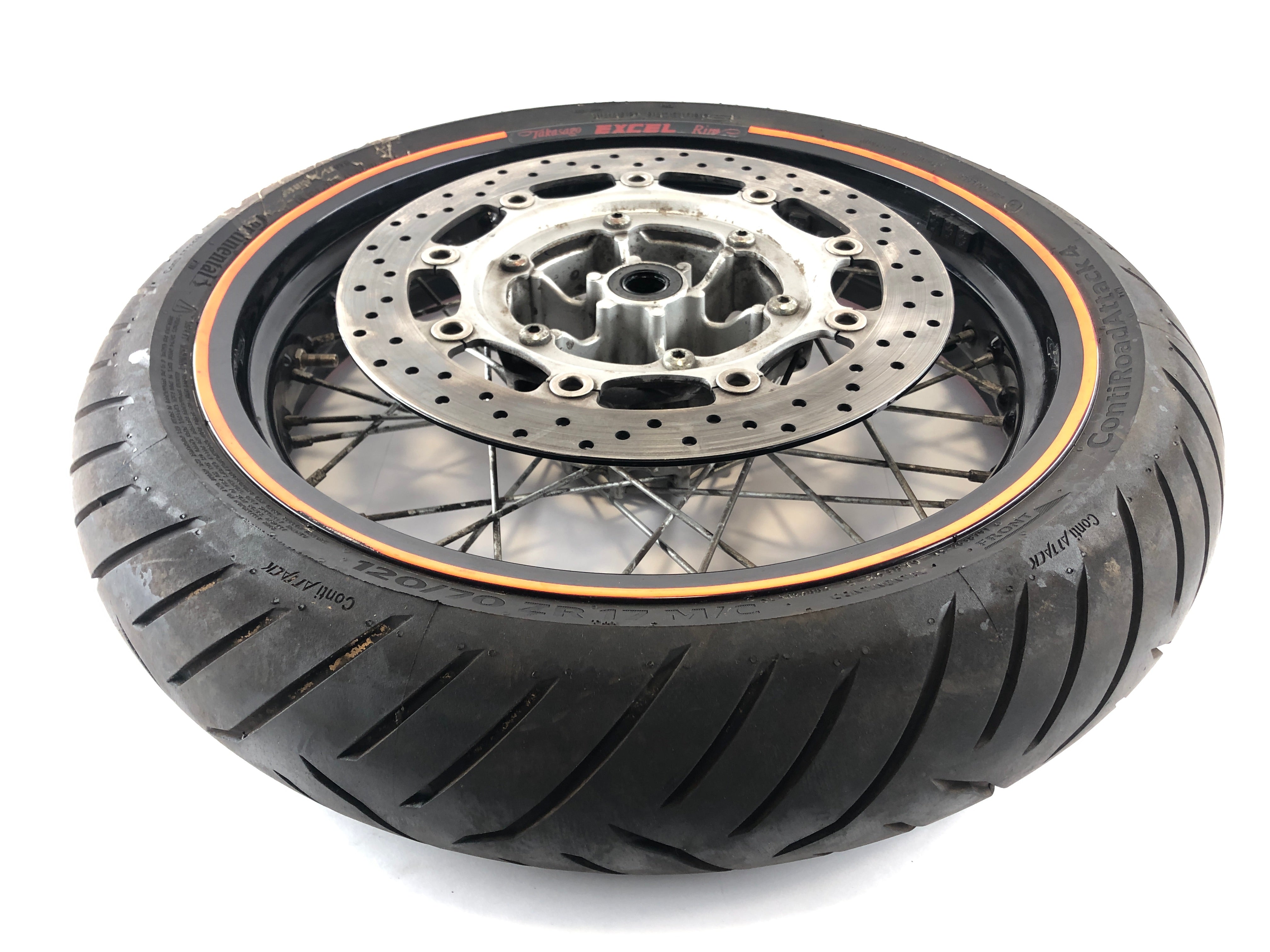 Yamaha XT 660 DM01 [2005] - RIM da borda frontal do impulsor com pneus 120 70 ZR17 DOT0322