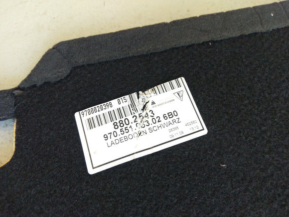 Porsche Panamera Turbo [2010] - Погрузка на пол багажник ковер Black Black