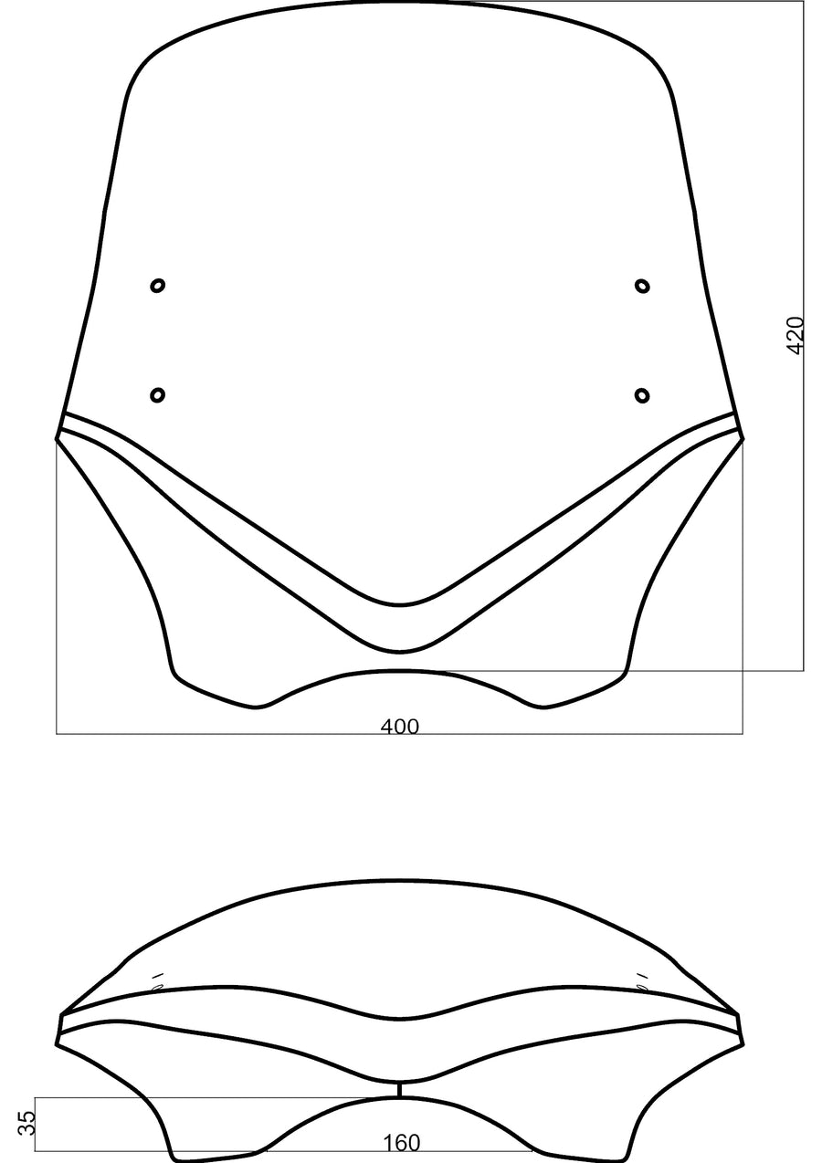 Typ obrazovky BMW V-toku "C" -V-Flow Screen "C"