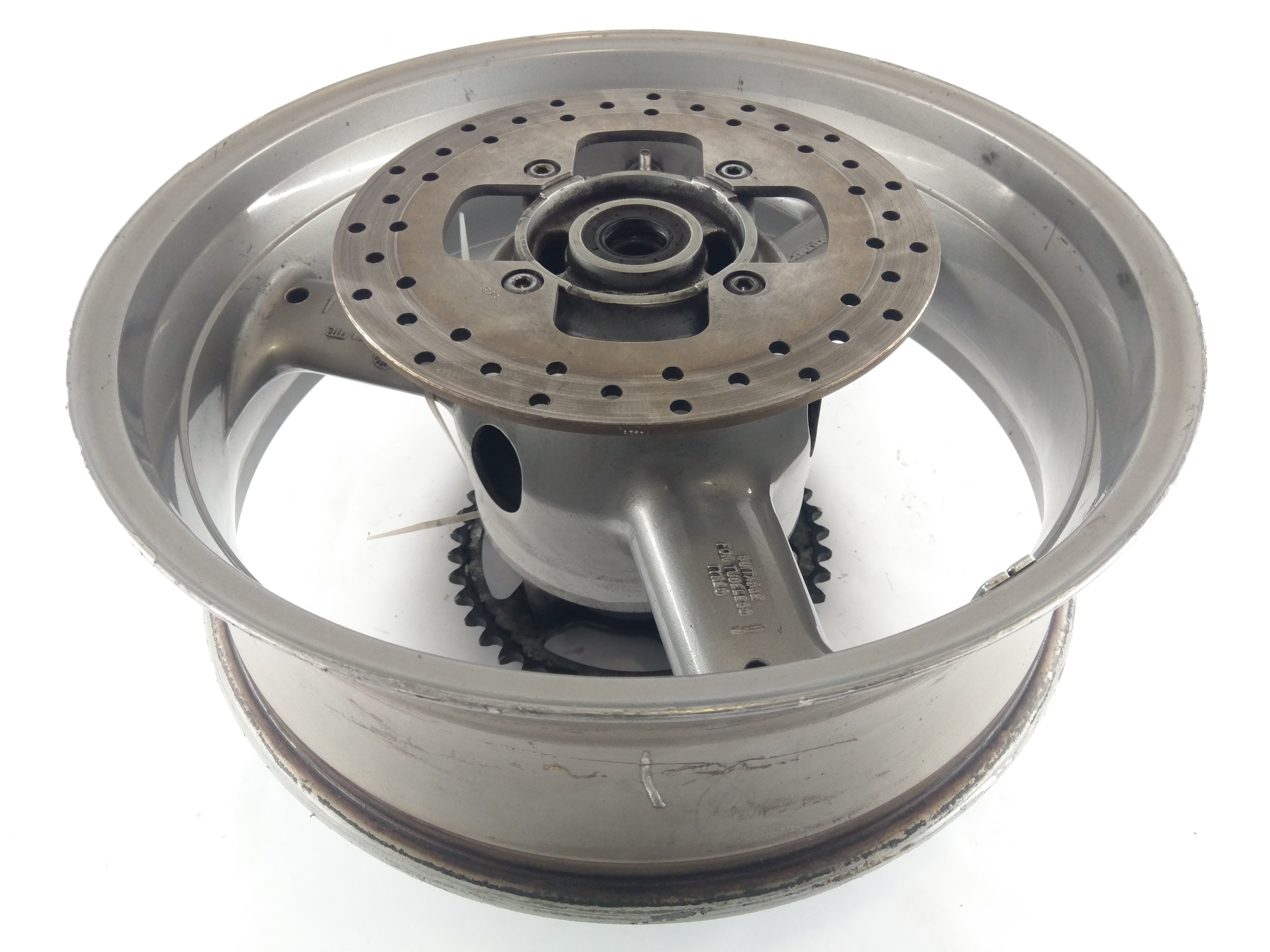 Triumph Sprint 955i RS T695 [2000] - Rear wheel rim with brake disc and sprocket