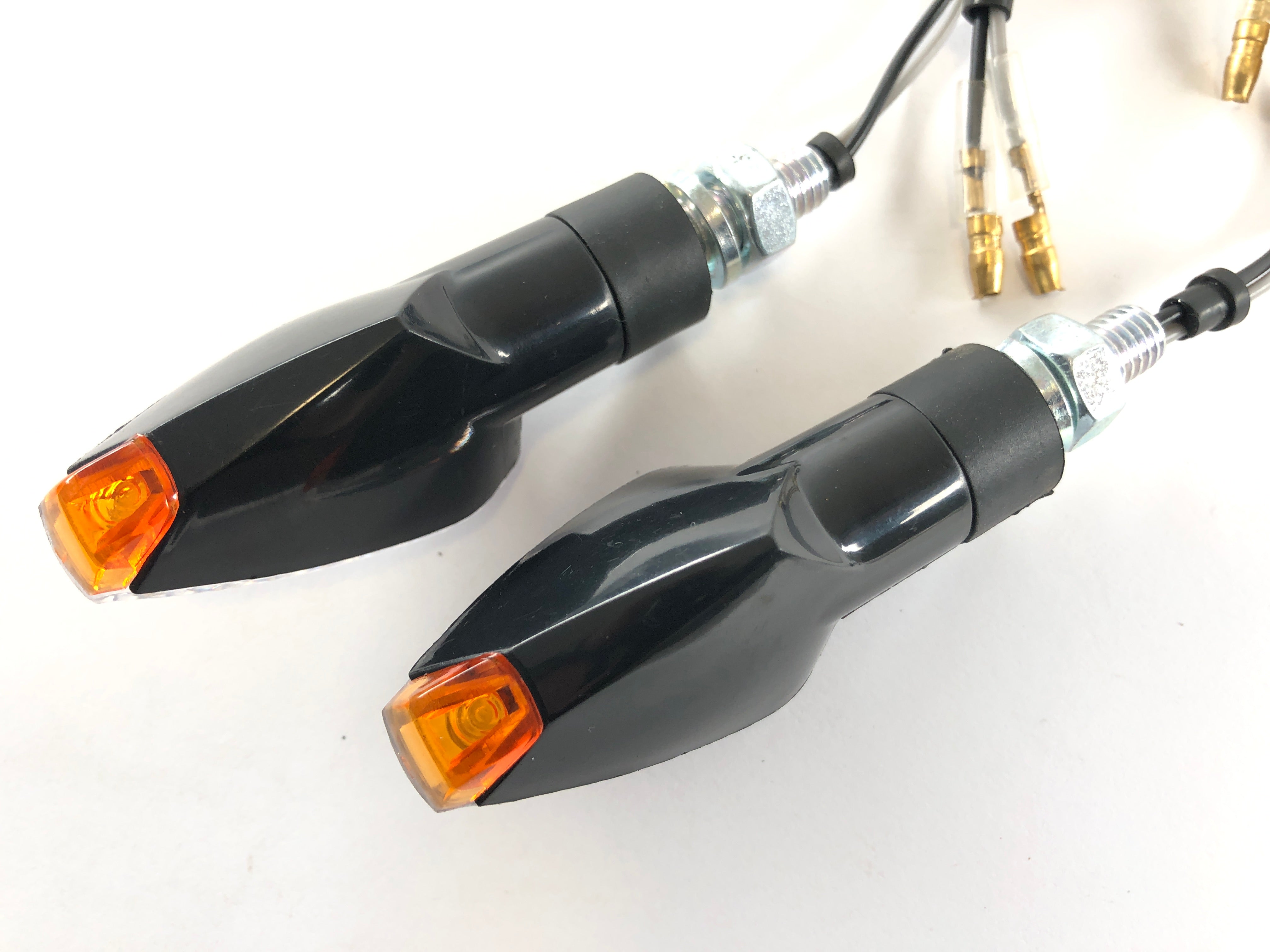 LED indicators with resistors clear [with E-mark] - Yamaha Kawasaki Suzuki Ducati KTM