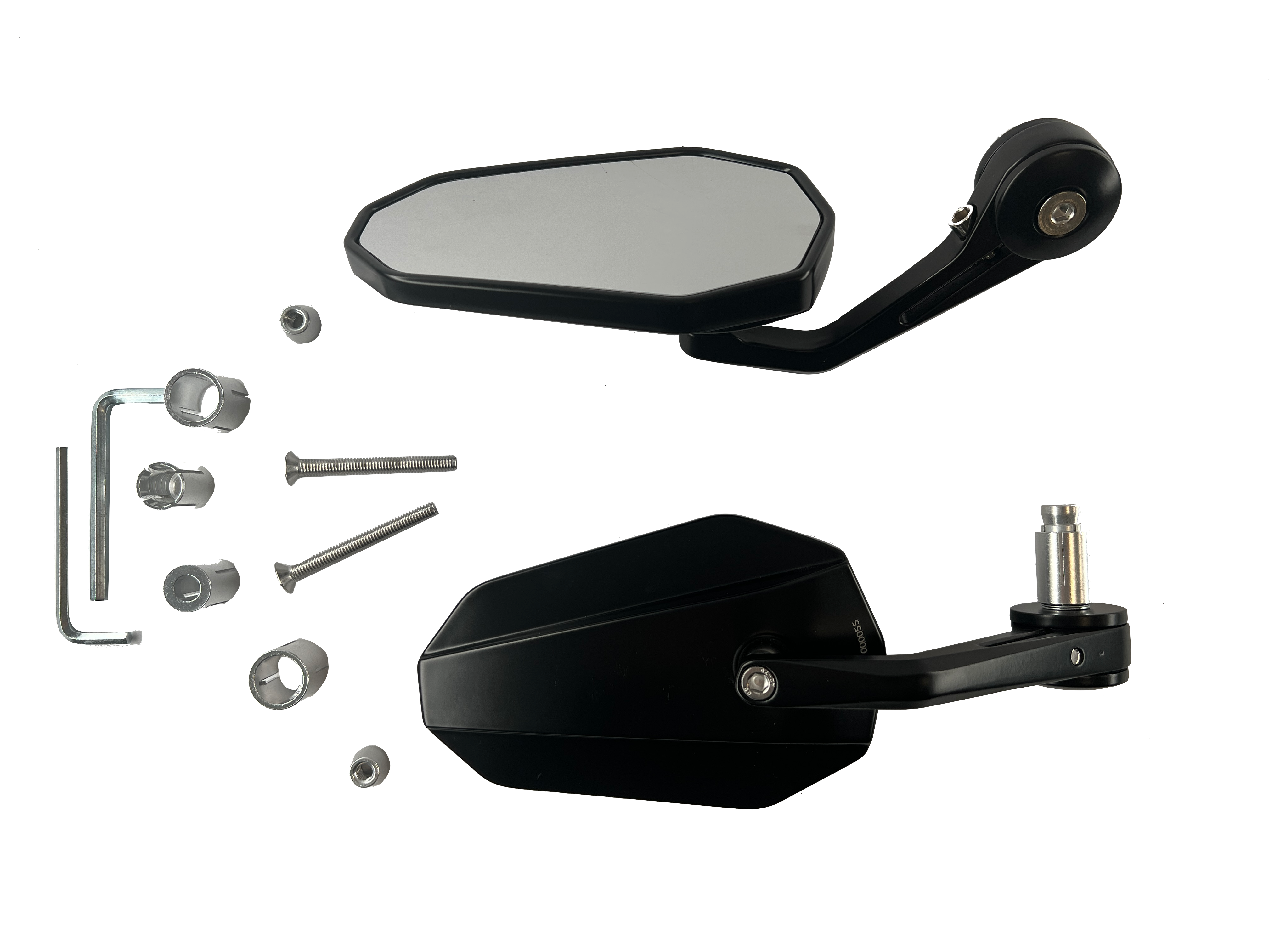 Handlebar end mirrors 2 pieces [E-mark] - Aprilia RS Tuono 125 660 1000 1100