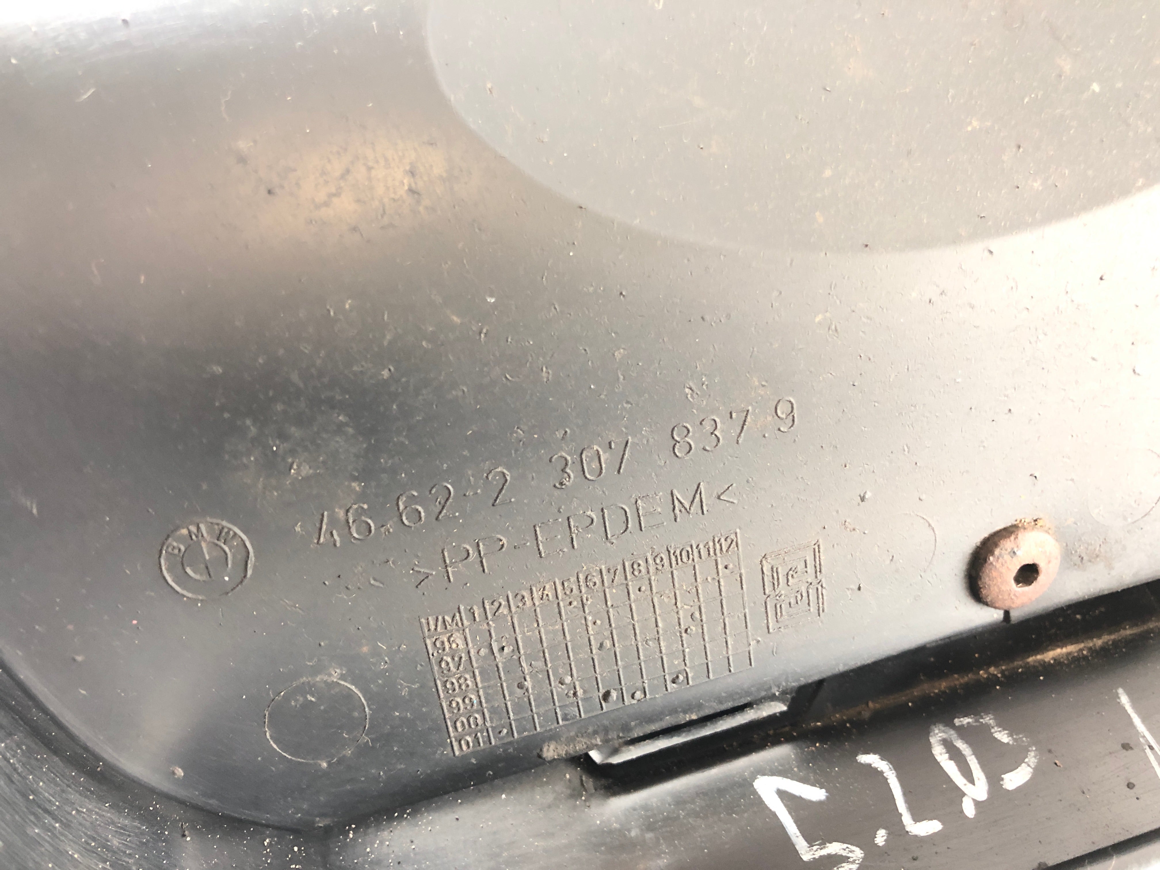 BMW K 1200 GT [2003] - Pare-boue avec support de plaque d'immatriculation