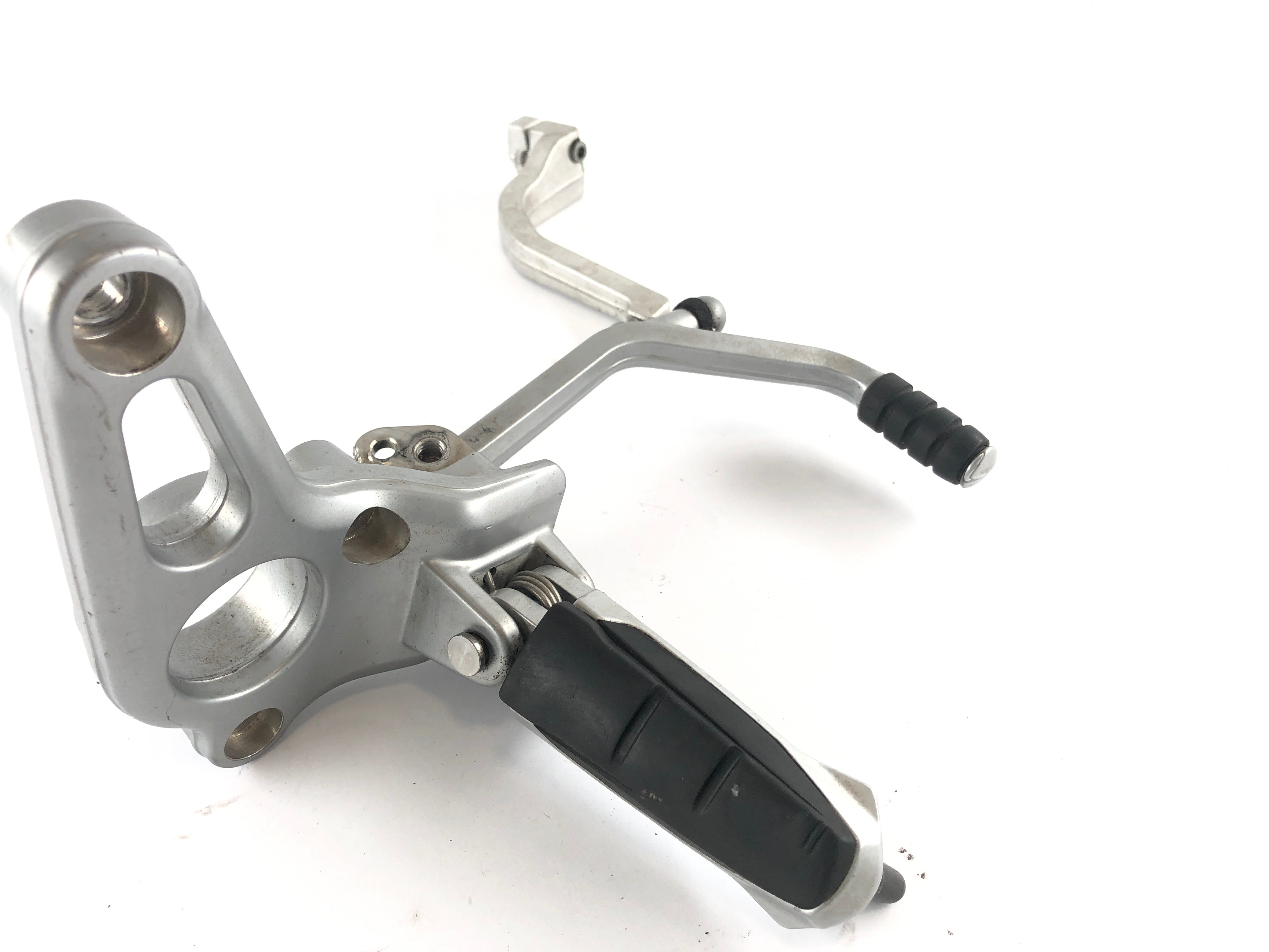 BMW R 1150 R R21 [2002] - Driver footrest left with gear lever and gearshift linkage