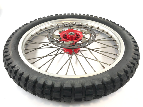 KTM LC4 ER 600 [1994] - Kołek przedniego koła z tarczą hamulcową