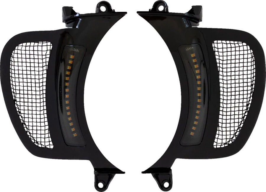 Harley-Davidson Road Glide [CUSTOM DYNAMICS] – Genesis® 4 dynamische LED Road Glide® ventilatie-inzetstukken