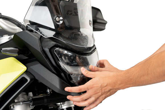 BMW F 900 GS [2025] — Наклеенная защита фар — Прозрачный