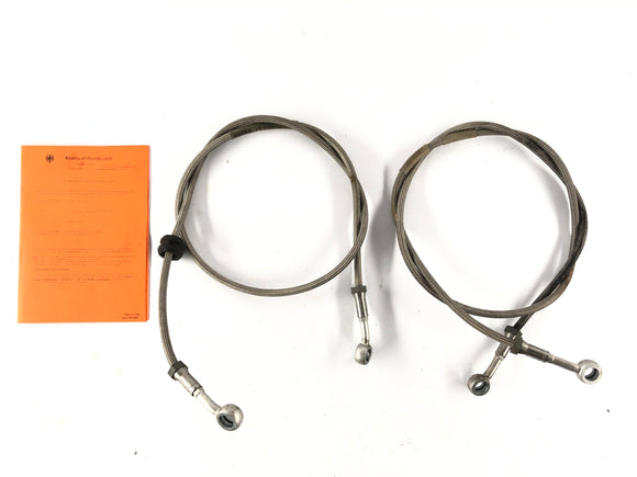 Honda XRV 750 Africa Twin RD04 [1993] - тормозные линии стальные флексные тормозные линии спереди с экспертным мнением