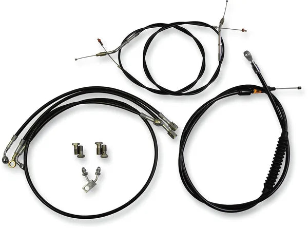 Harley Davidson Fxsb [LA CHOPPERS] - Standardni crni vinilni kabel upravljača/komplet kočionog voda