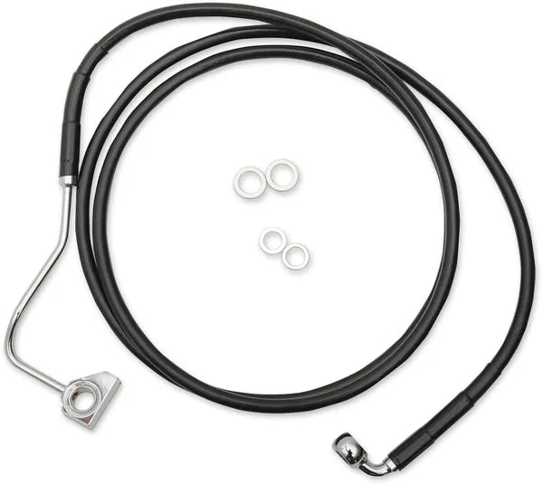 Harley Davidson Fltr [DRAG SPECIALTIES] – Verlängertes Bremsleitungs-Kit aus schwarzem Vinyl