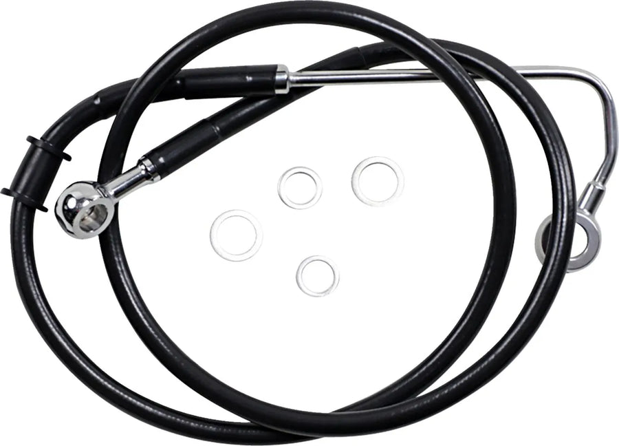 harley davidson flstc [DRAG SPECIALTIES] – Verlängerte Edelstahl-Bremsleitung