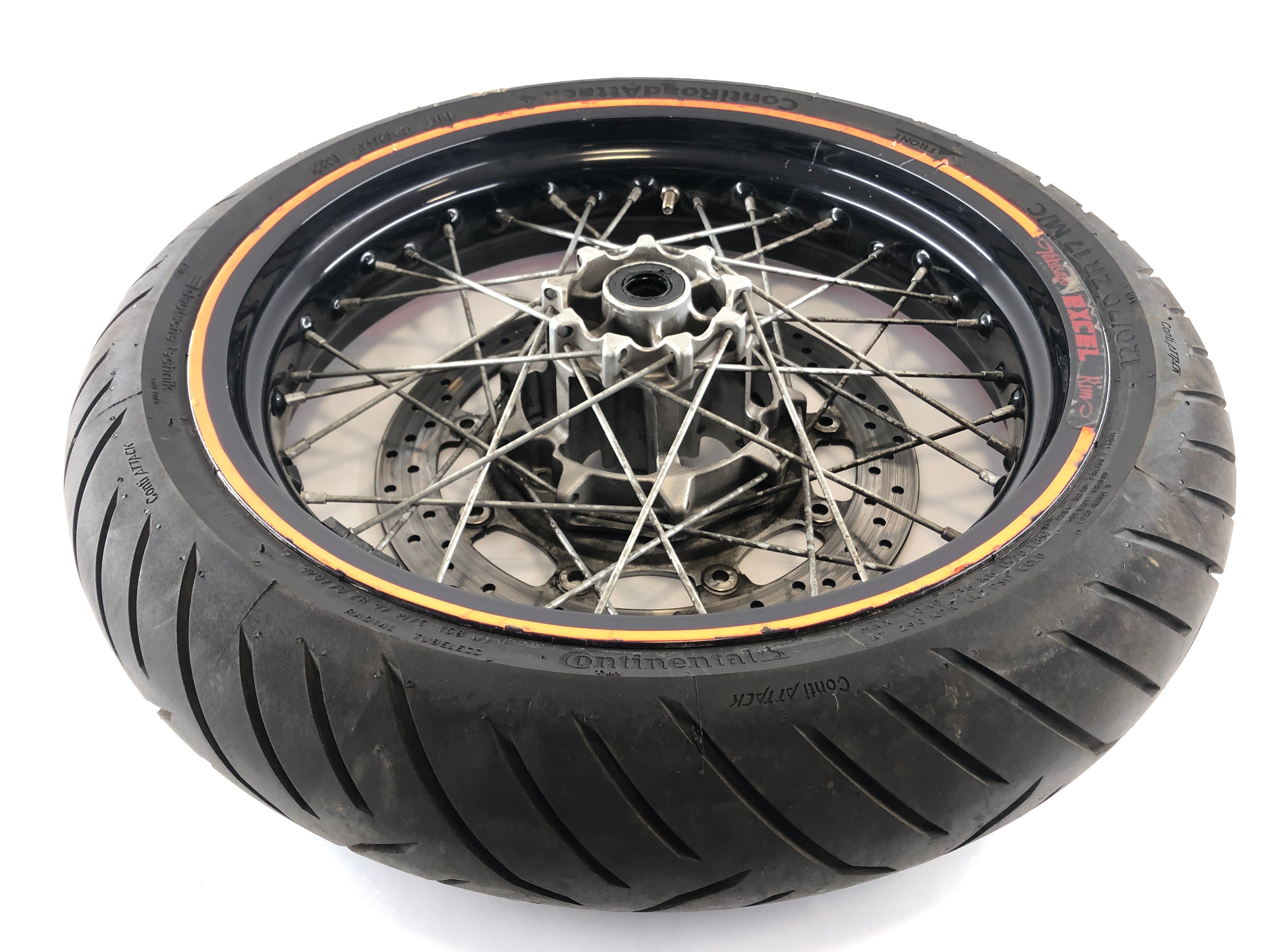 Yamaha XT 660 DM01 [2005] - RIM da borda frontal do impulsor com pneus 120 70 ZR17 DOT0322