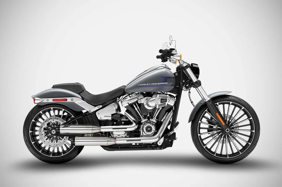 harley davidson flfb [ZARD] – Silenciador trasero superpuesto para HD-SOFTAIL (BREAKOUT/FAT BOY)