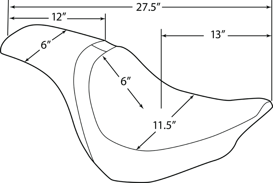 harley davidson flfb [DRAG SPECIALTIES] – Siège Predator