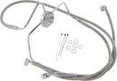 harley davidson flhri [DRAG SPECIALTIES] - Kit conduites de frein inox en version allongée-1