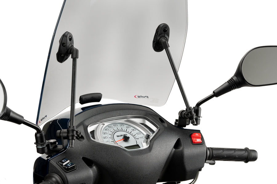 SUZUKI ADDRESS 125I E5 [2025] – Urban skoterskärm – Transparent