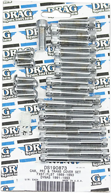 harley davidson flst [DRAG SPECIALTIES] – Schraubensatz für Nockenwellen-/Primär-/Getriebedeckel - 0