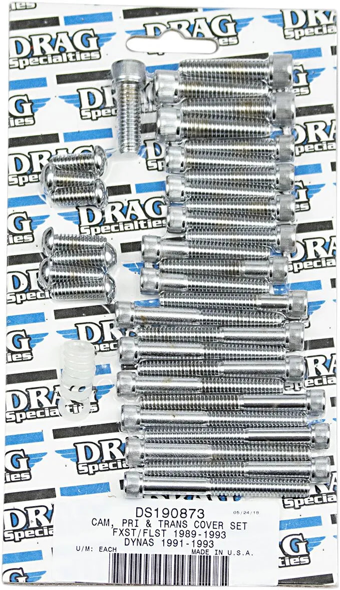 harley davidson fxsts [DRAG SPECIALTIES] – Satz Schrauben für Nockenwellen-/Primär-/Getriebeabdeckung
