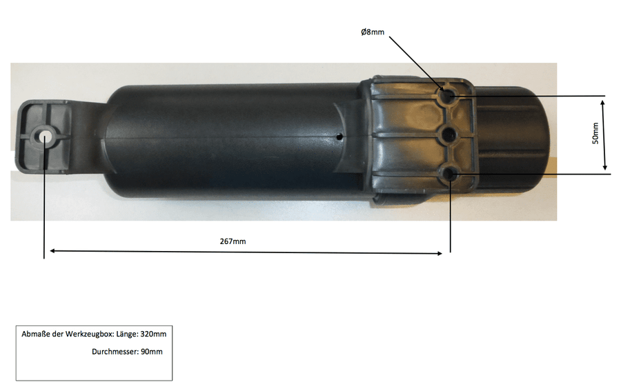 BMW R 1200 GS Adventure [2014-2018] -Tool Box 29 x 8 cm Case Carrier Cutout/Lock-It