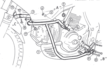 Cagiva Gran Canyon 900 [1998-1999] - Motorschutzbügel