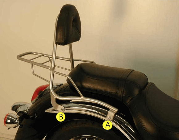 Kawasaki VN 900 CLA [2006-2017] - Sissybar z mostem bagażowym