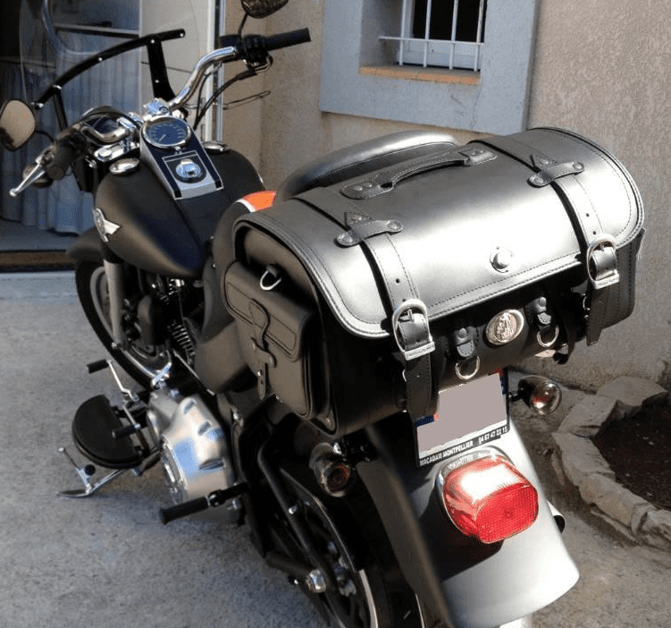 Sac moto [Hepco & Becker] - sac à main en cuir Buffalo - porte-bagages