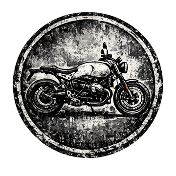 Bmw r ninet pure [Hoodie] - Grunge-emblem - Backtryck