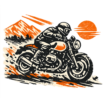 Bmw r ninet pure [Hoodie] - Retro Rallye - Brust Print