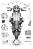 Bmw r ninet pure [Camiseta] - Top-Down Tech - Estampado en el pecho