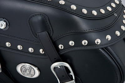 Motorradtasche [Hepco & Becker] - Leder Buffalo Custom rechts – Rohrpacktaschenhalter