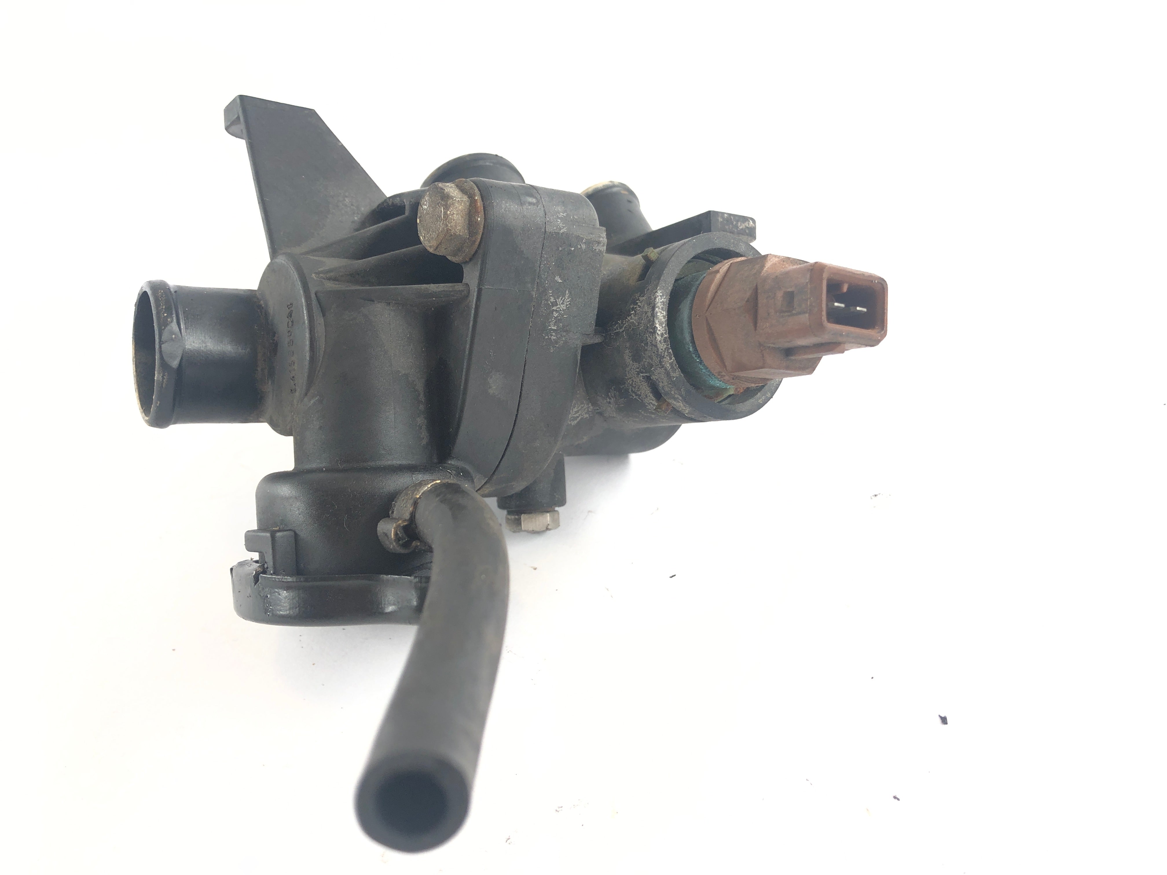 Triumph Tiger 955i 709EN [2001] - Thermostat de liquide de refroidissement Goulotte de remplissage de liquide de refroidissement