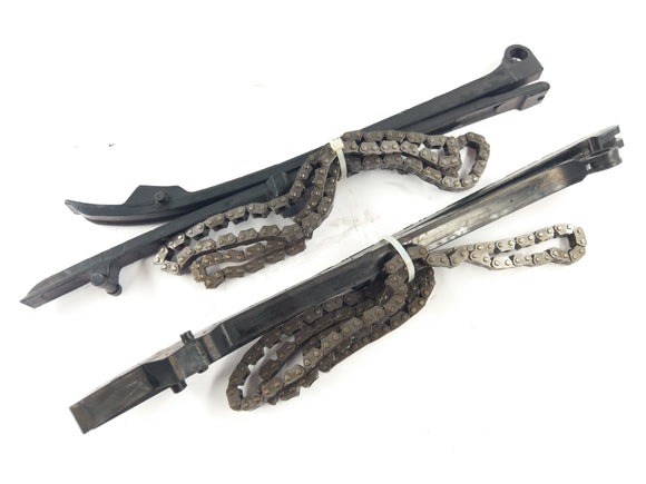 Suzuki intruder 1500 VL [2000] - łańcuchy kontrolne z zaciskami i przesuwnymi szynami