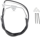 harley davidson flhtc [DRAG SPECIALTIES] – Verlängertes schwarzes Vinyl-Bremsleitungs-Kit-2