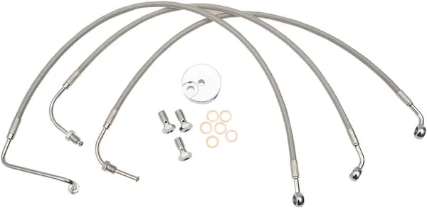Harley Davidson Flhri [LA CHOPPERS] – Edelstahl-Bremsleitungsset