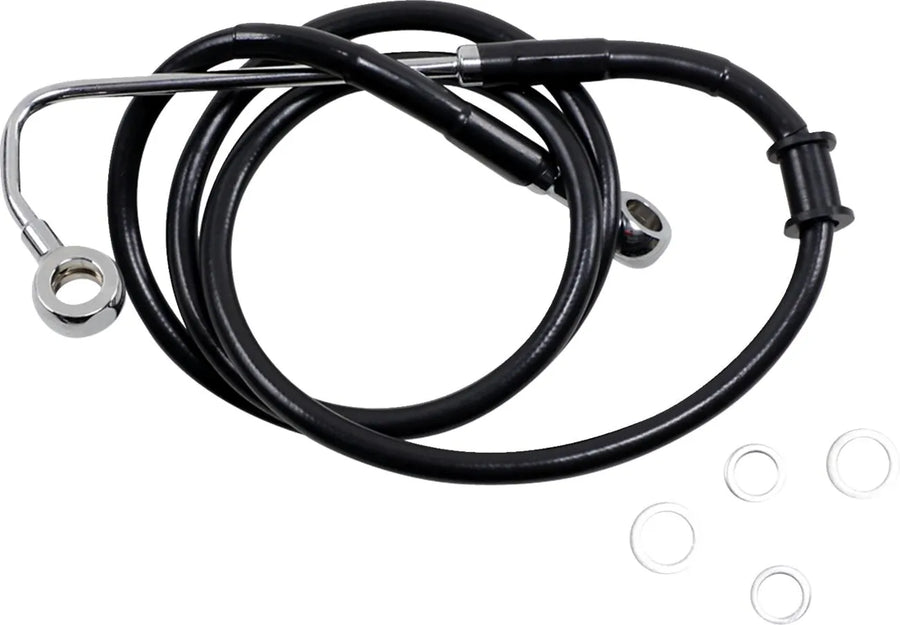 harley davidson flstc [DRAG SPECIALTIES] – Verlängerte Edelstahl-Bremsleitung
